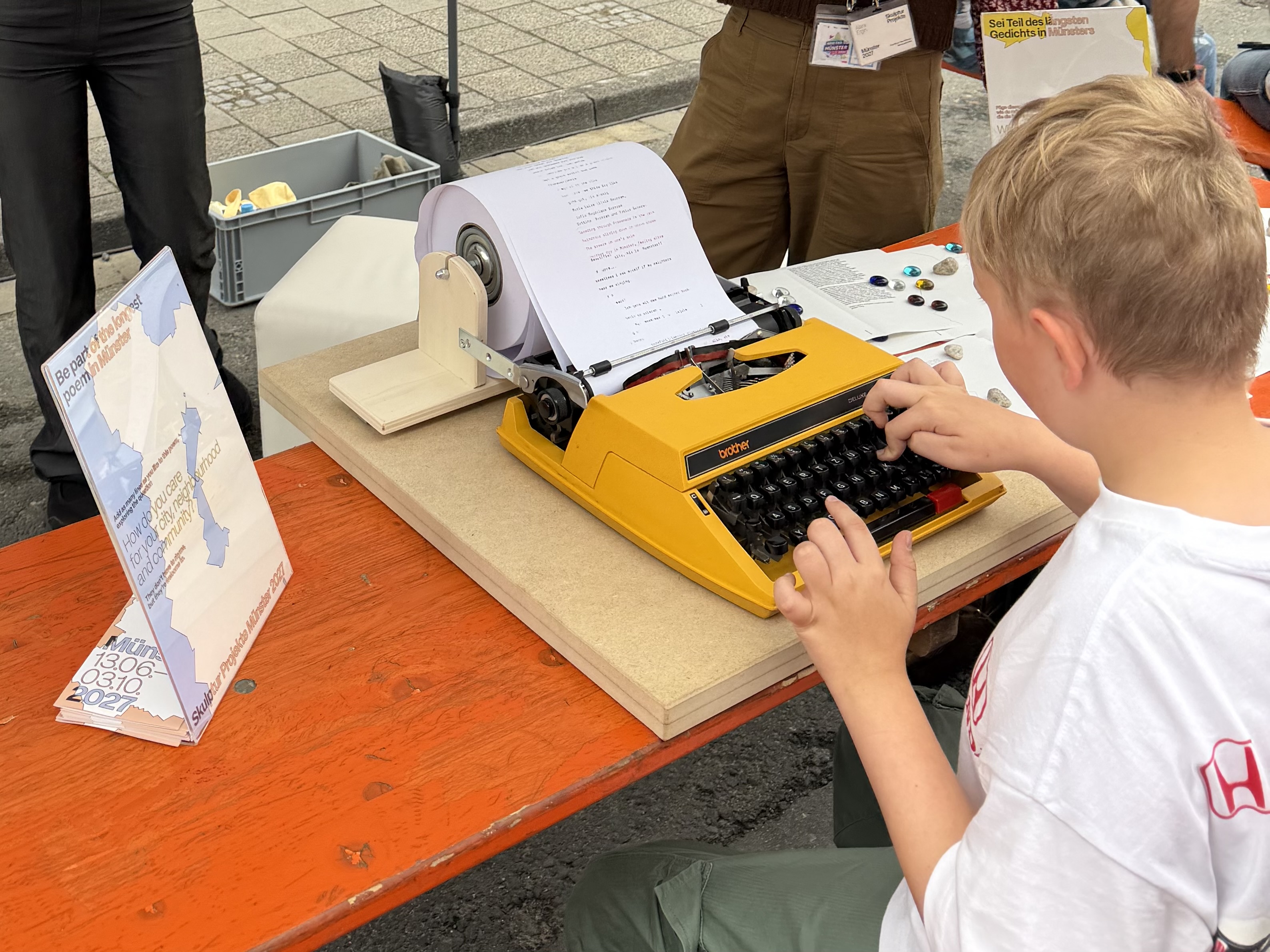 <p>Kunstvermittlung der Skulptur Projekte zu Gast beim B-Side Festival</p>
